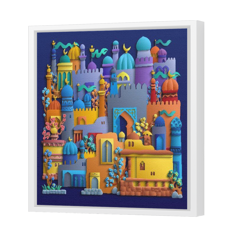 Thumbnail for Canvas - White Floating Frame