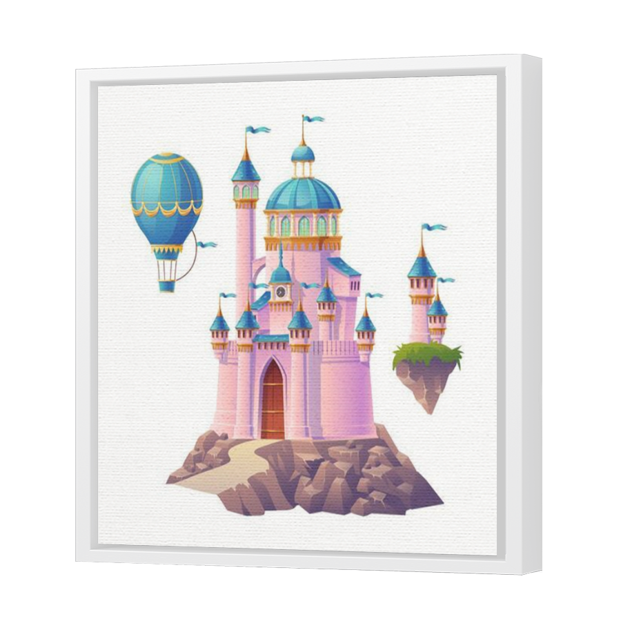 Thumbnail for Canvas - White Floating Frame