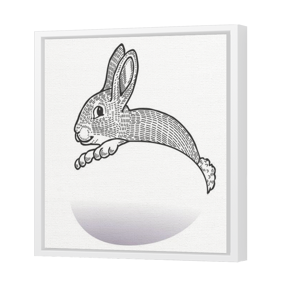 Thumbnail for Canvas - White Floating Frame