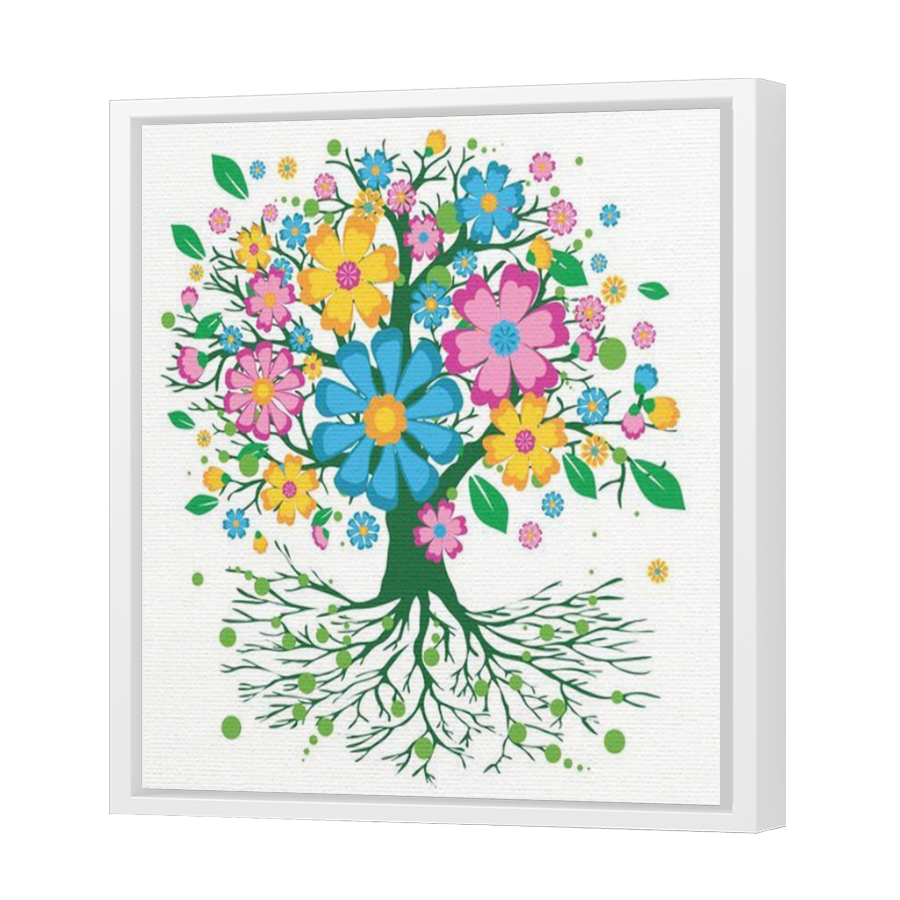 Thumbnail for Canvas - White Floating Frame