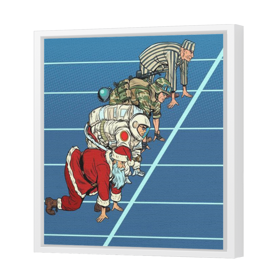 Thumbnail for Canvas - White Floating Frame