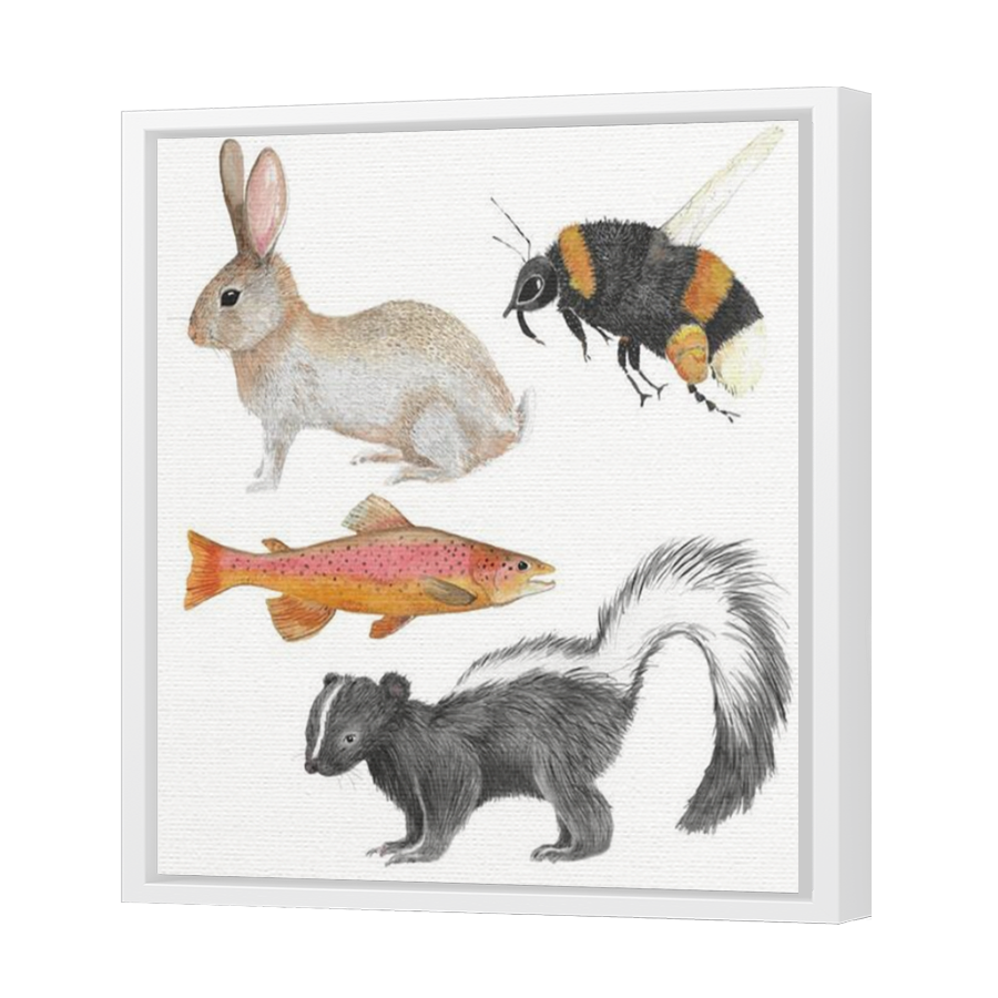 Thumbnail for Canvas - White Floating Frame