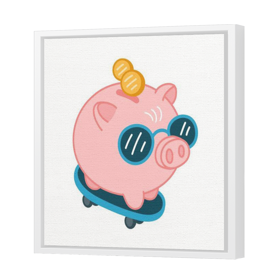 Thumbnail for Canvas - White Floating Frame