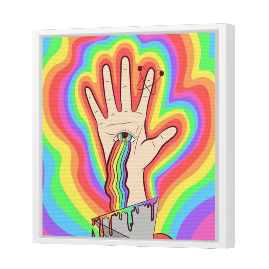 Thumbnail for Canvas - White Floating Frame