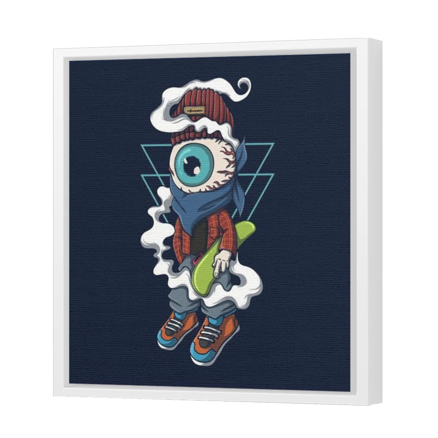 Thumbnail for Canvas - White Floating Frame