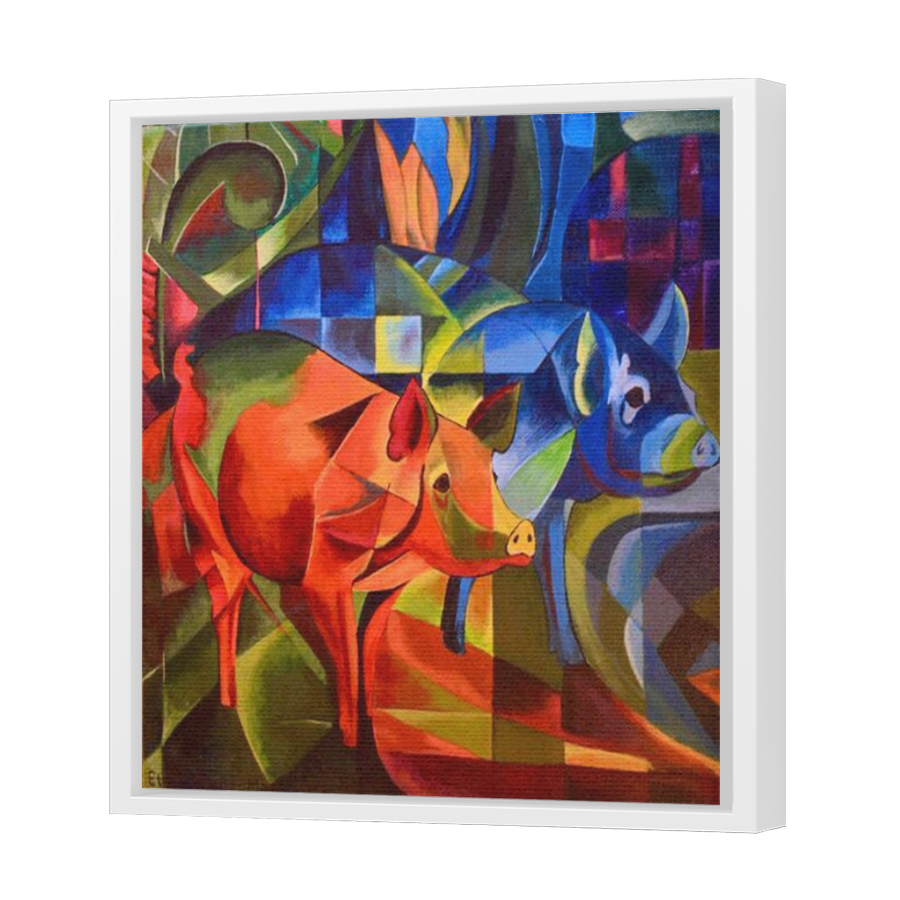 Thumbnail for Canvas - White Floating Frame