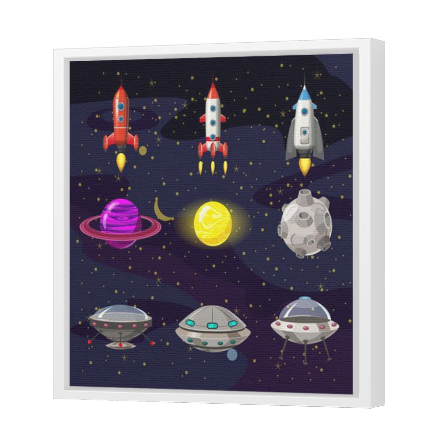 Thumbnail for Canvas - White Floating Frame