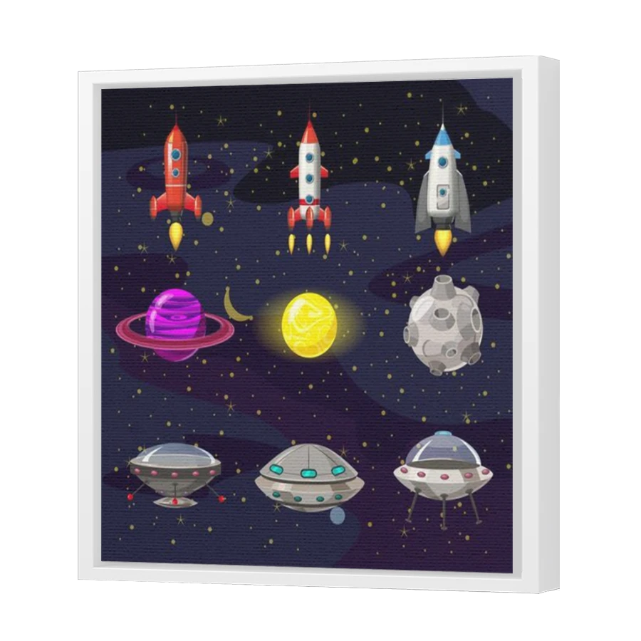 Thumbnail for Canvas - White Floating Frame