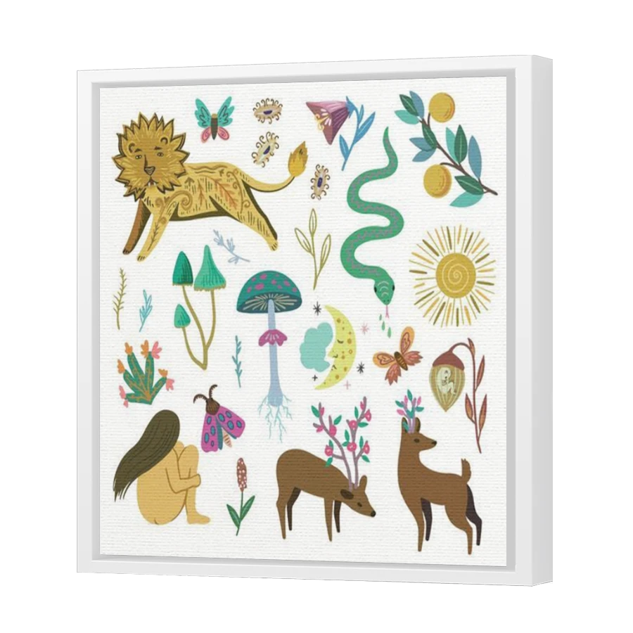 Thumbnail for Canvas - White Floating Frame
