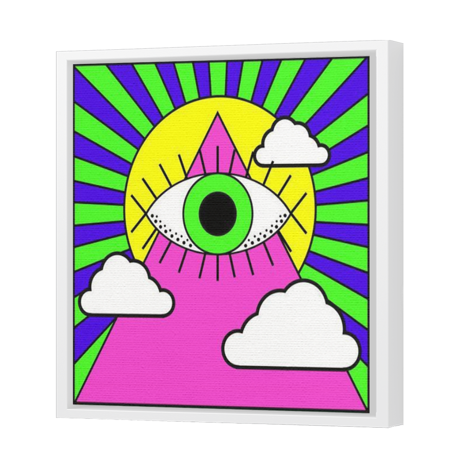 Thumbnail for Canvas - White Floating Frame