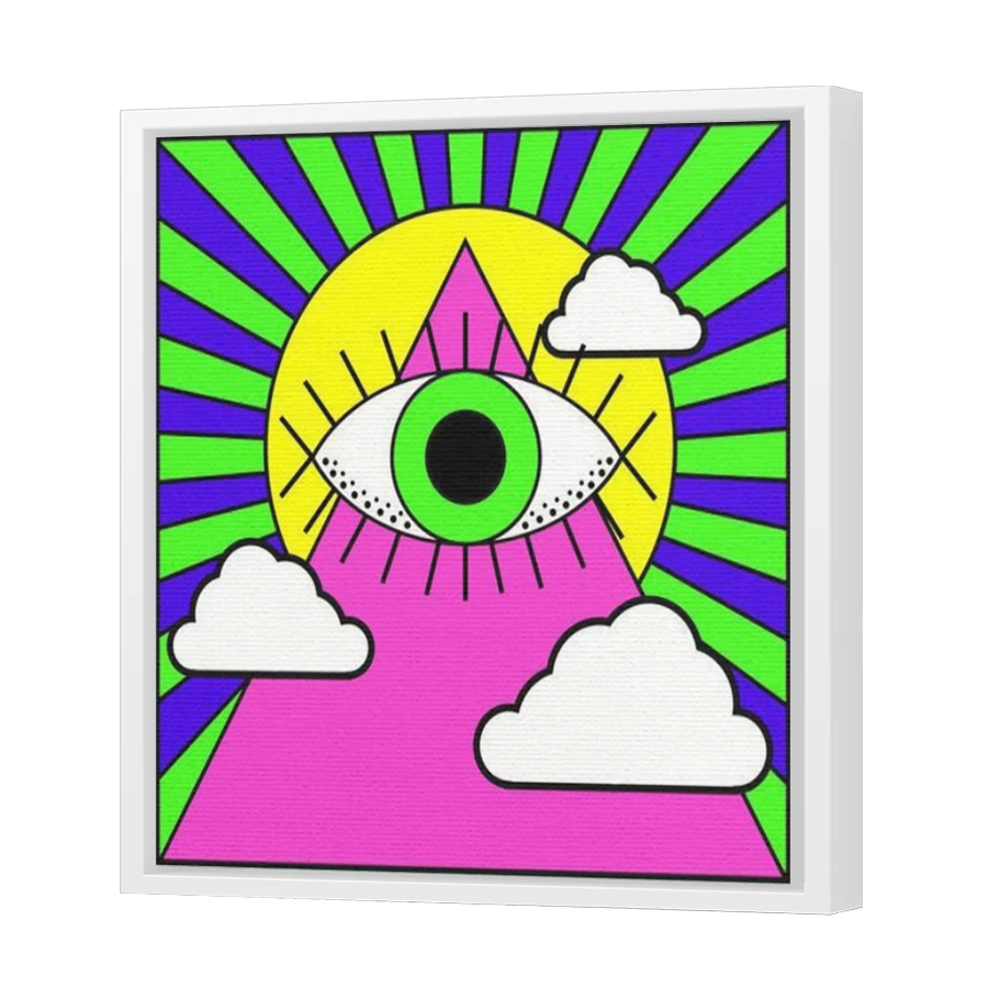 Thumbnail for Canvas - White Floating Frame