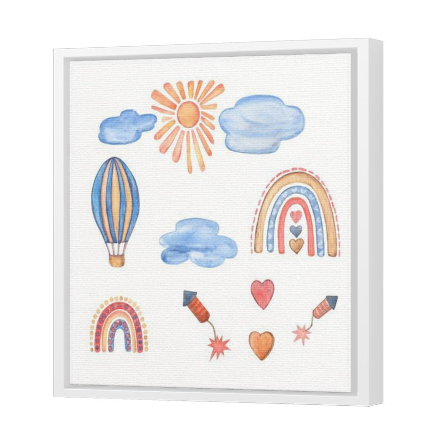 Thumbnail for Canvas - White Floating Frame