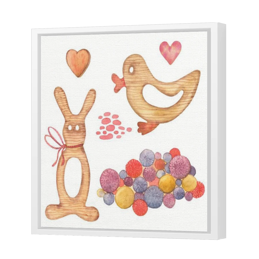 Thumbnail for Canvas - White Floating Frame