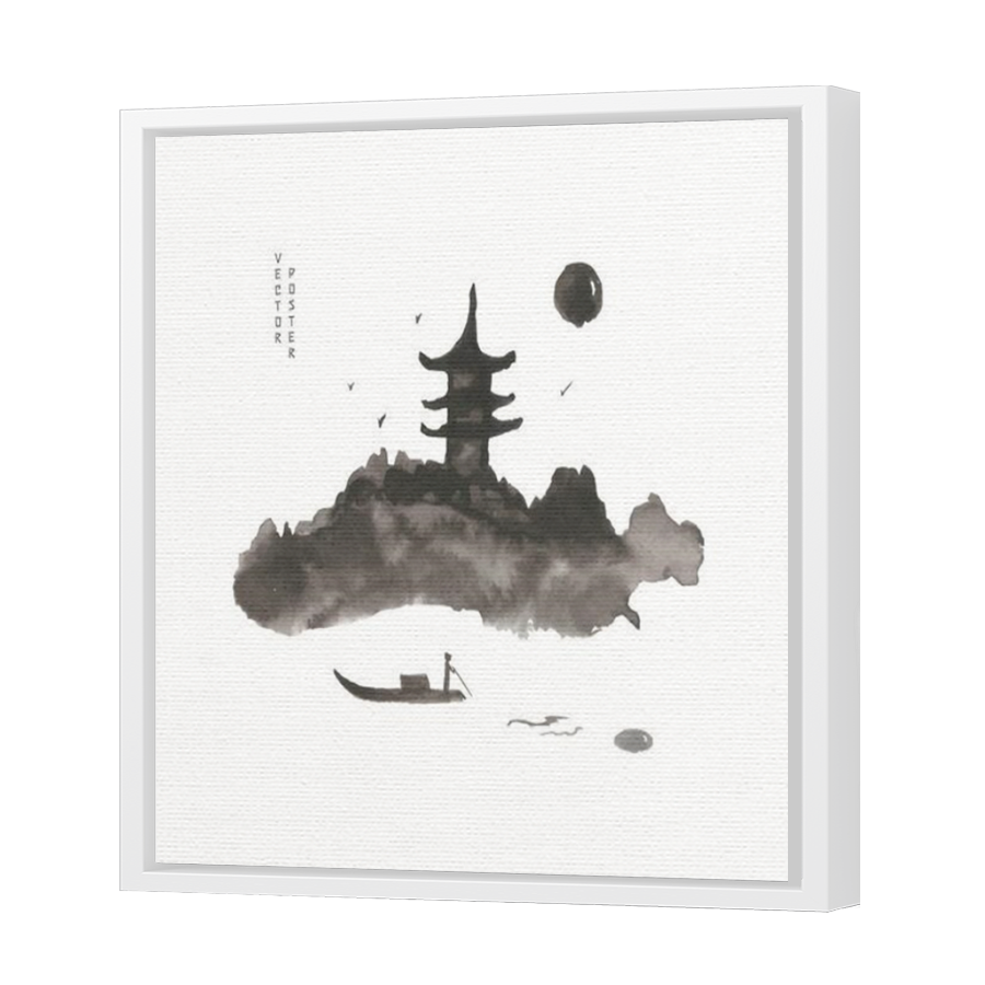 Thumbnail for Canvas - White Floating Frame
