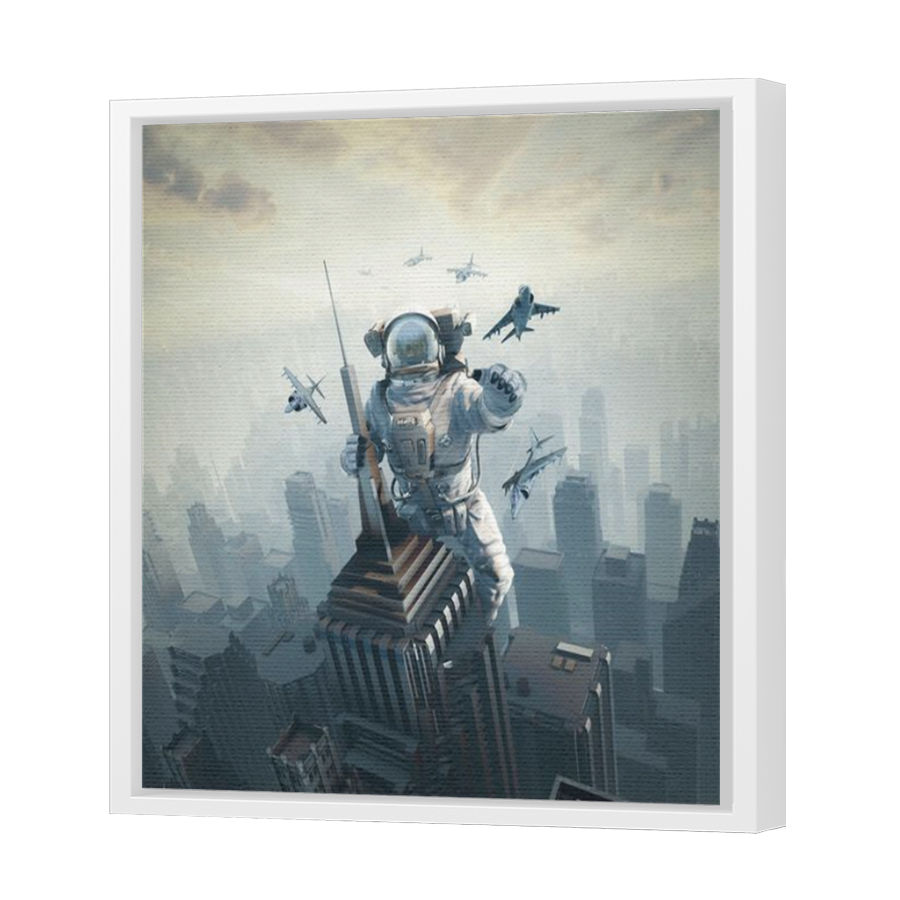 Thumbnail for Canvas - White Floating Frame