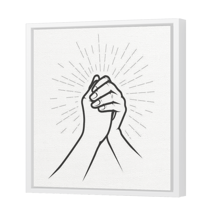 Thumbnail for Canvas - White Floating Frame