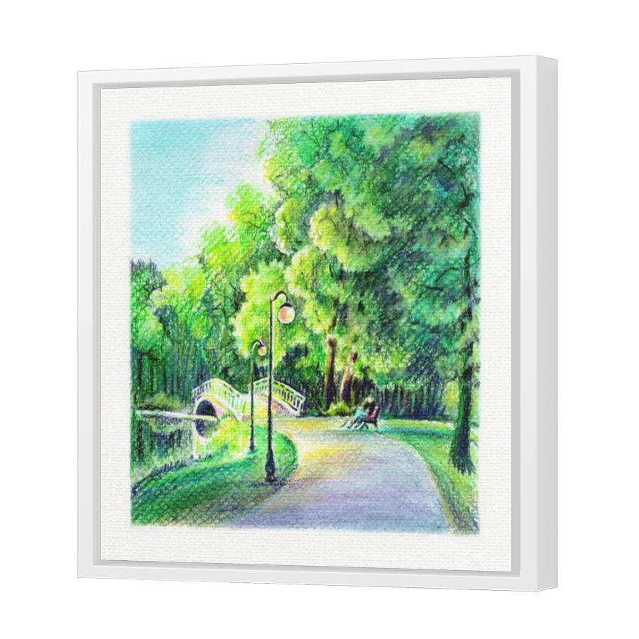 Thumbnail for Canvas - White Floating Frame