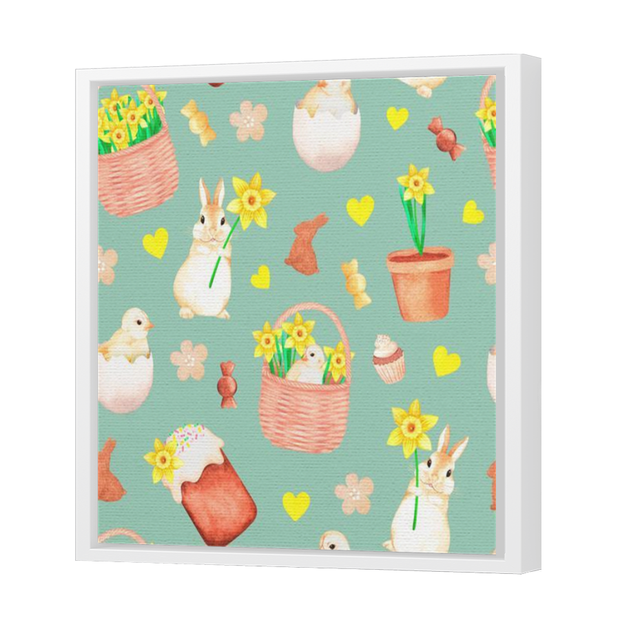 Thumbnail for Canvas - White Floating Frame