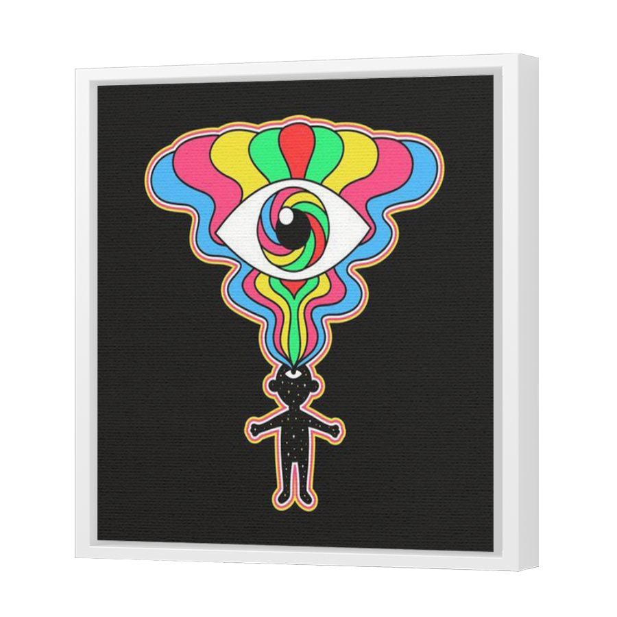 Thumbnail for Canvas - White Floating Frame