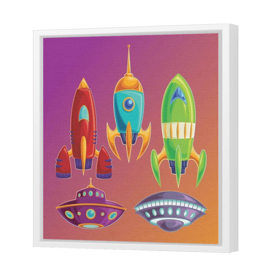 Thumbnail for Canvas - White Floating Frame