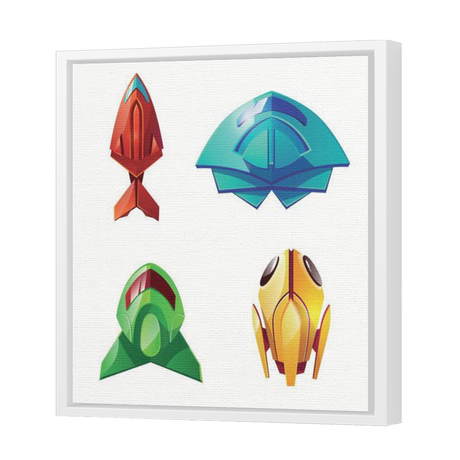 Thumbnail for Canvas - White Floating Frame