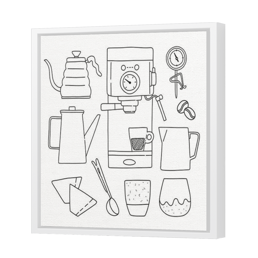 Thumbnail for Canvas - White Floating Frame