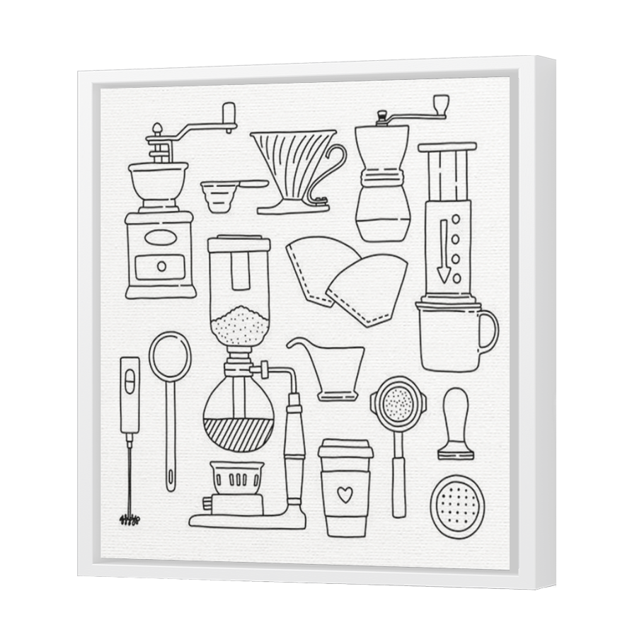 Thumbnail for Canvas - White Floating Frame