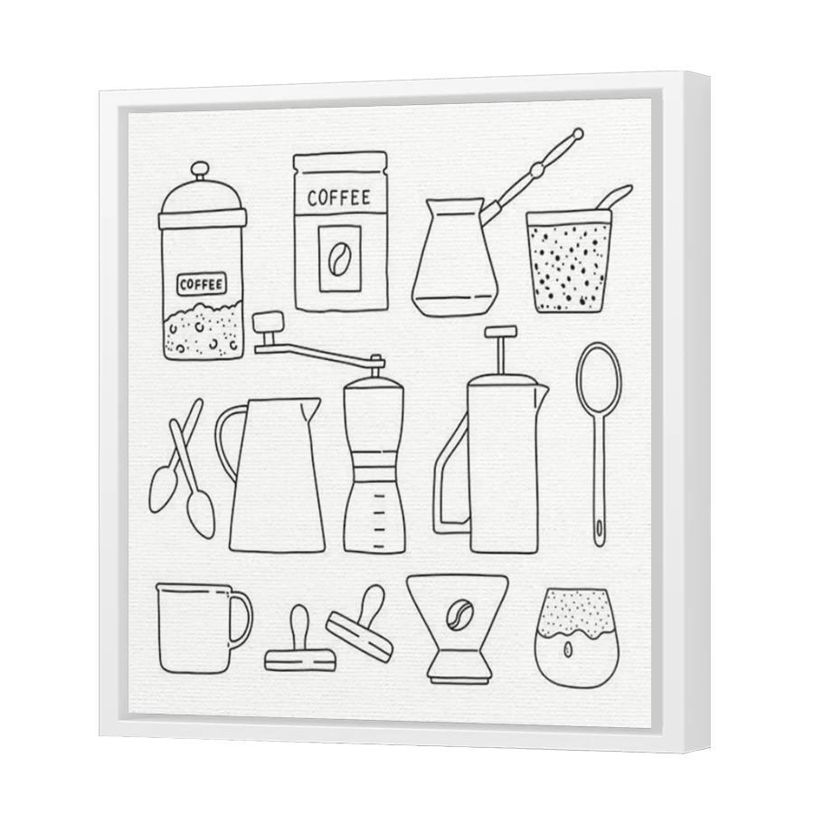 Thumbnail for Canvas - White Floating Frame