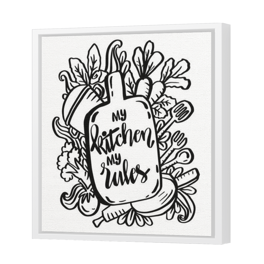 Thumbnail for Canvas - White Floating Frame
