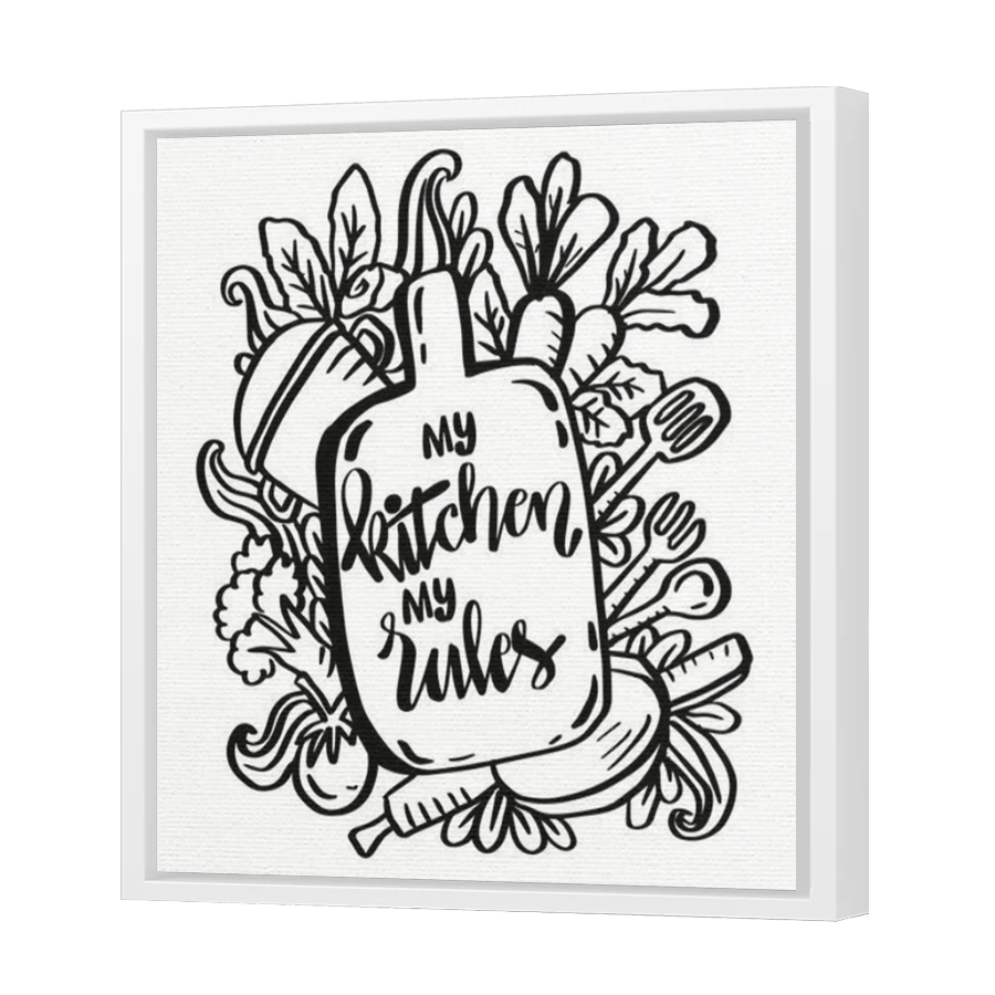 Thumbnail for Canvas - White Floating Frame