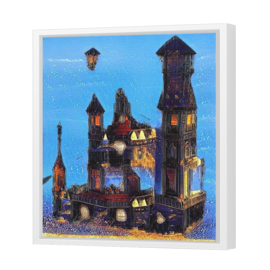 Thumbnail for Canvas - White Floating Frame