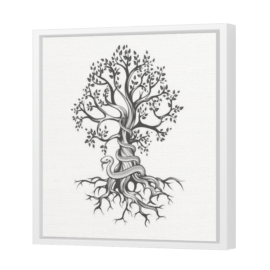 Thumbnail for Canvas - White Floating Frame