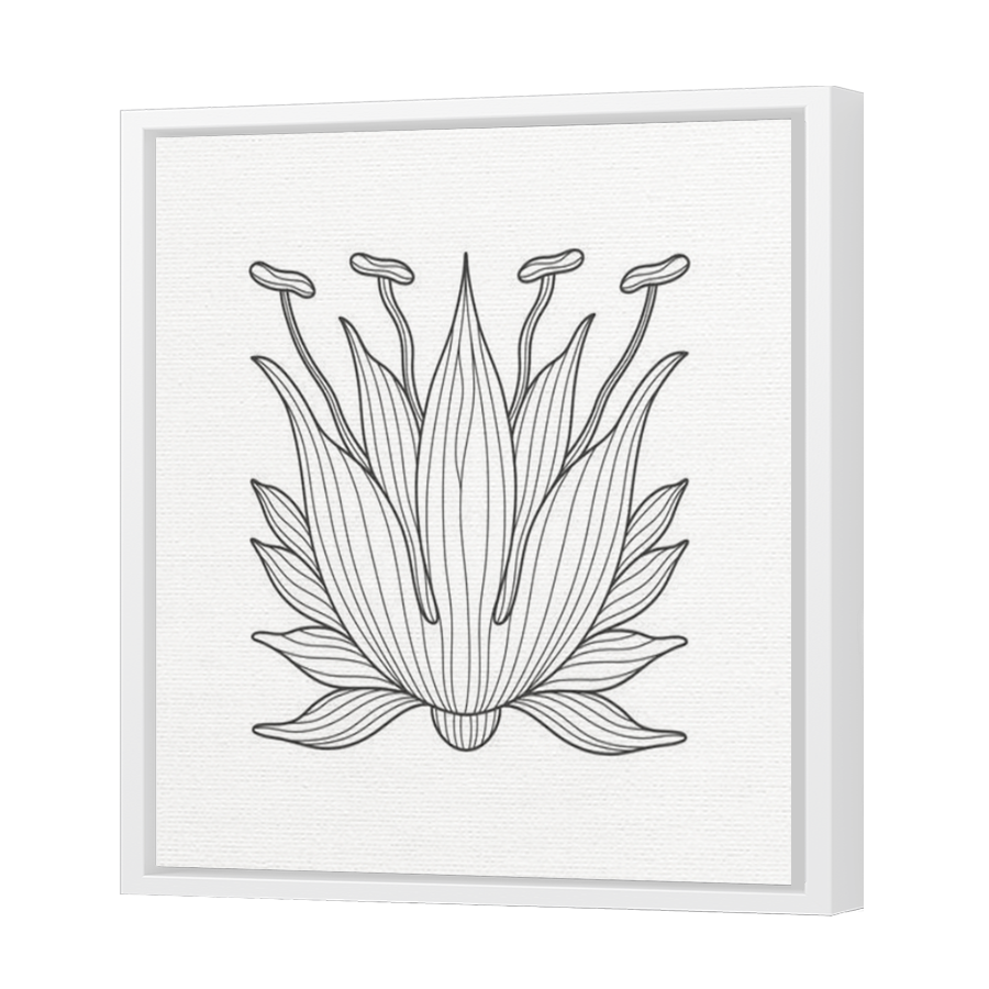 Thumbnail for Canvas - White Floating Frame