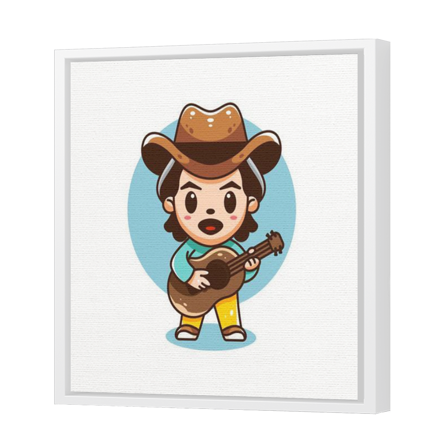 Thumbnail for Canvas - White Floating Frame