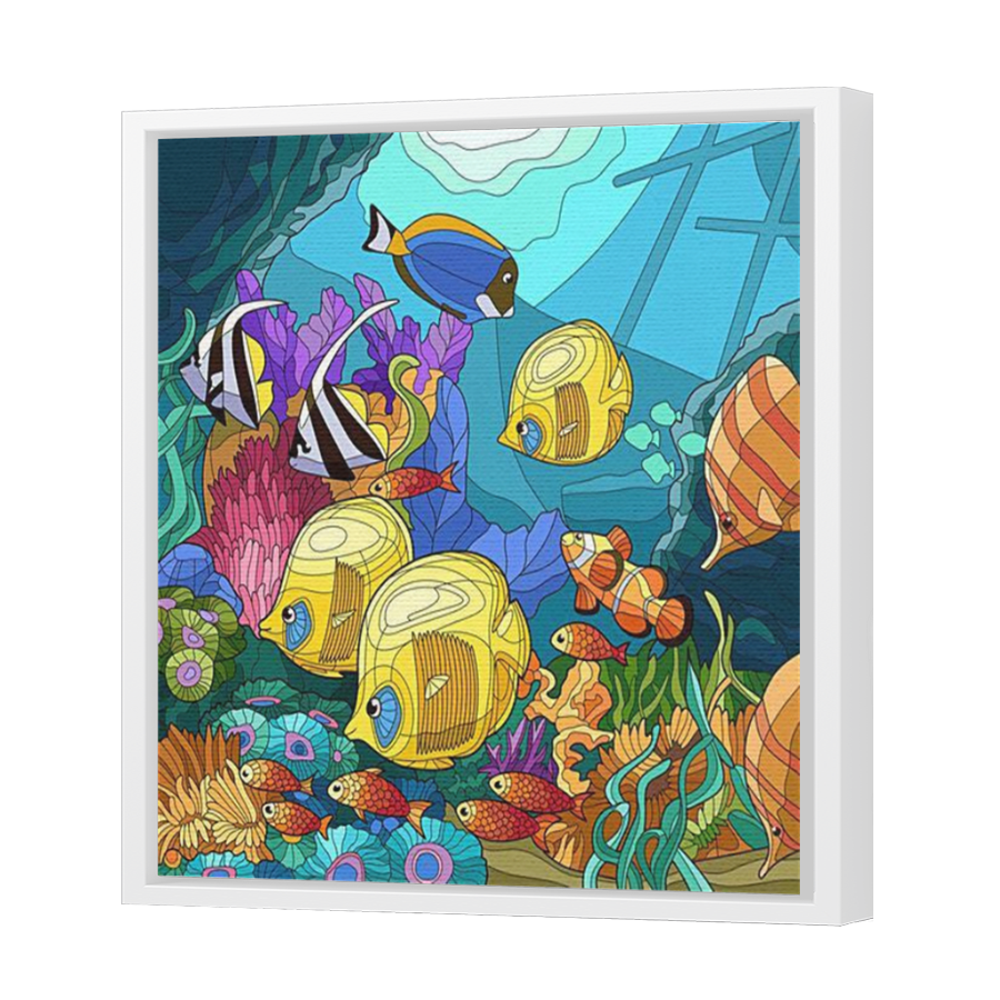 Thumbnail for Canvas - White Floating Frame
