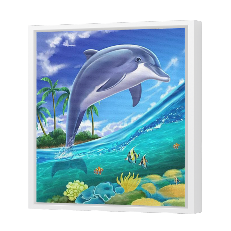 Thumbnail for Canvas - White Floating Frame