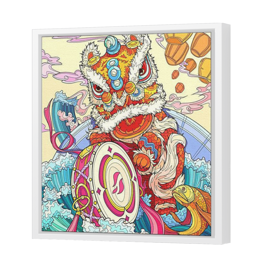 Thumbnail for Canvas - White Floating Frame