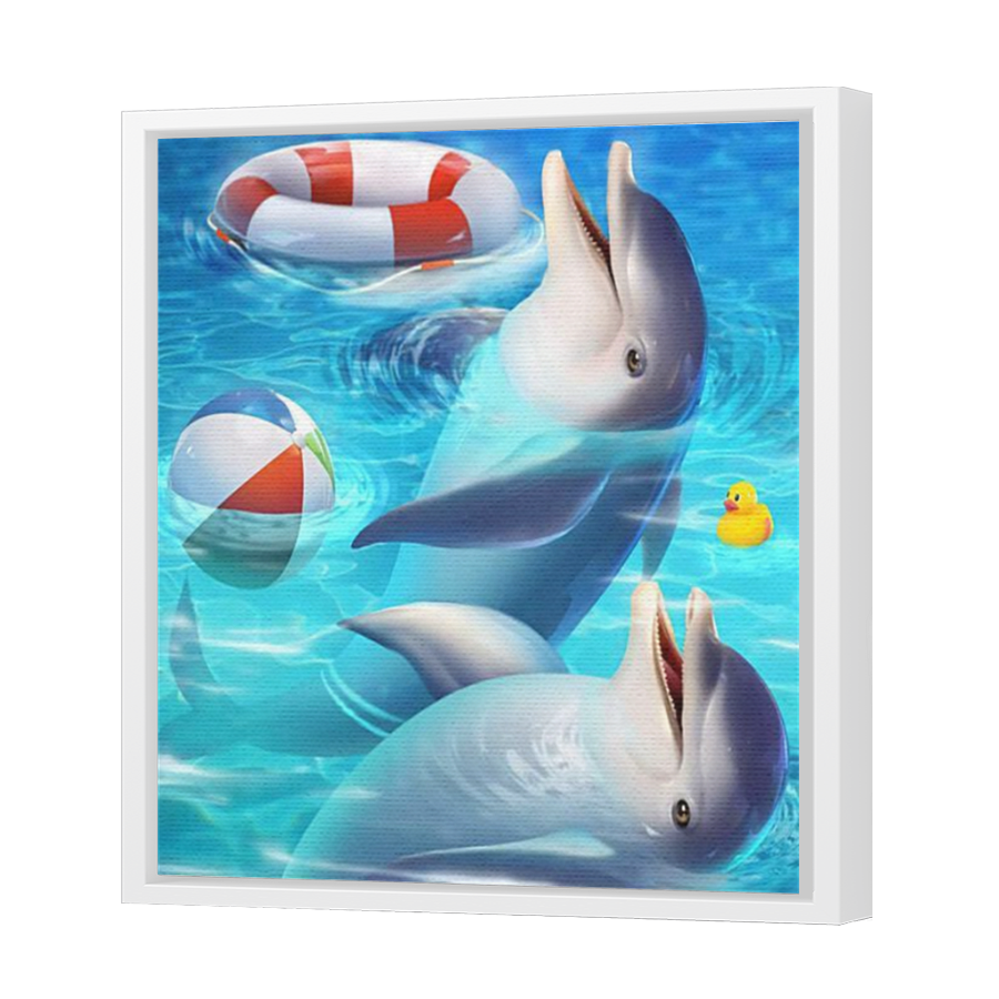 Thumbnail for Canvas - White Floating Frame