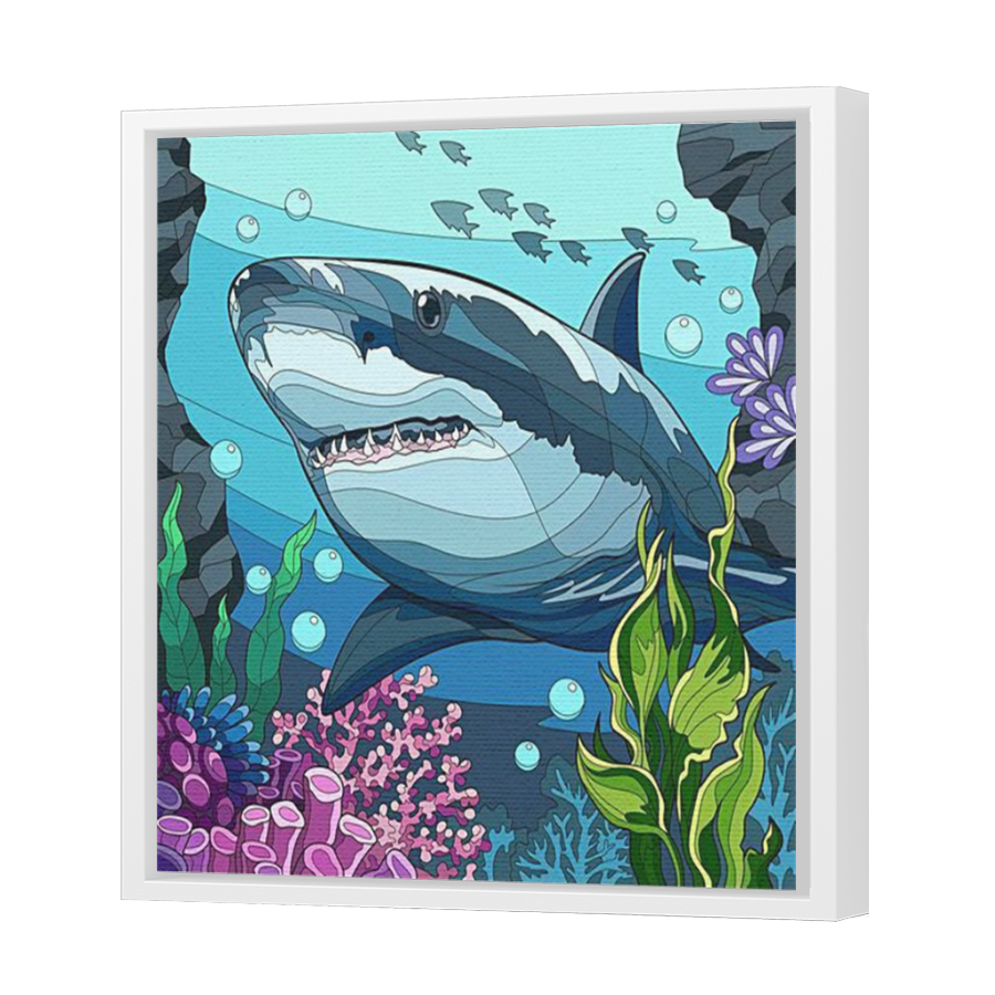 Thumbnail for Canvas - White Floating Frame