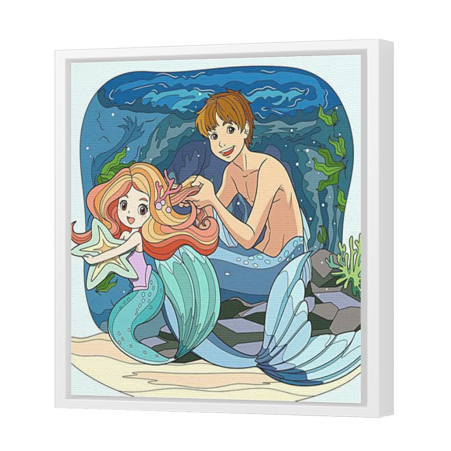 Thumbnail for Canvas - White Floating Frame