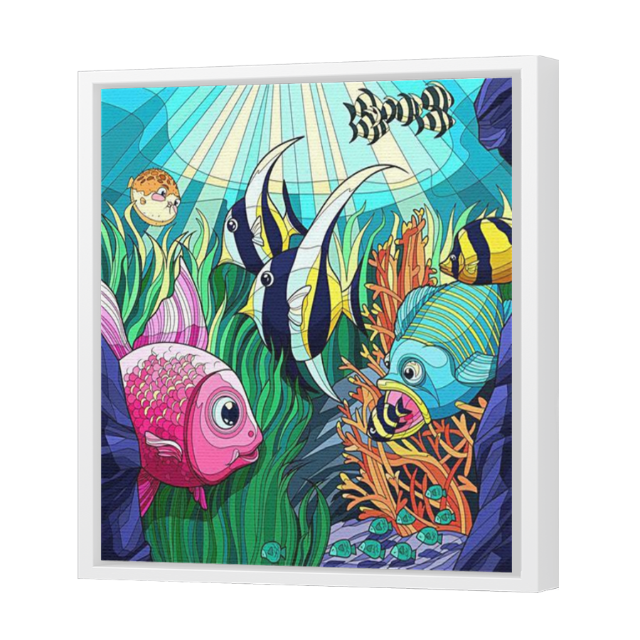 Thumbnail for Canvas - White Floating Frame