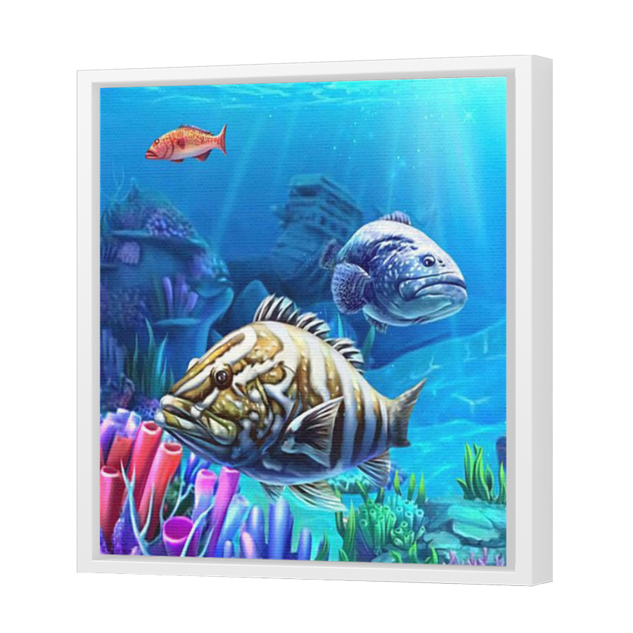 Thumbnail for Canvas - White Floating Frame