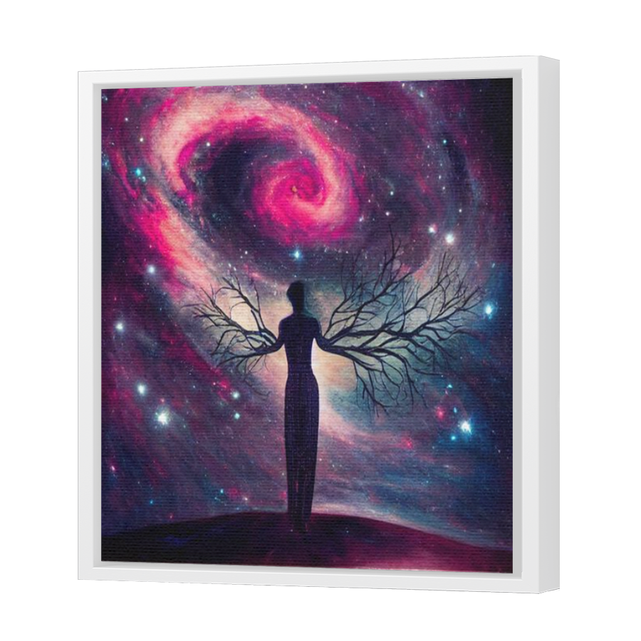 Thumbnail for Canvas - White Floating Frame
