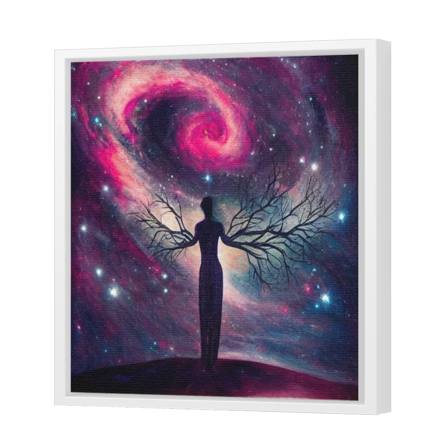 Thumbnail for Canvas - White Floating Frame