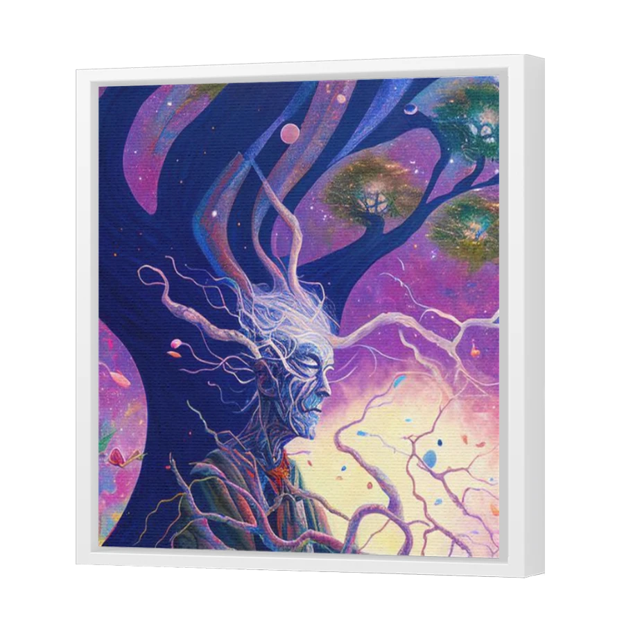 Thumbnail for Canvas - White Floating Frame