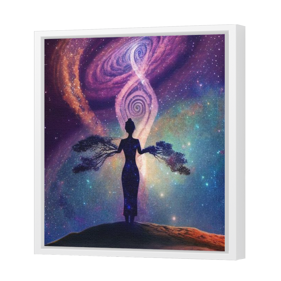 Thumbnail for Canvas - White Floating Frame