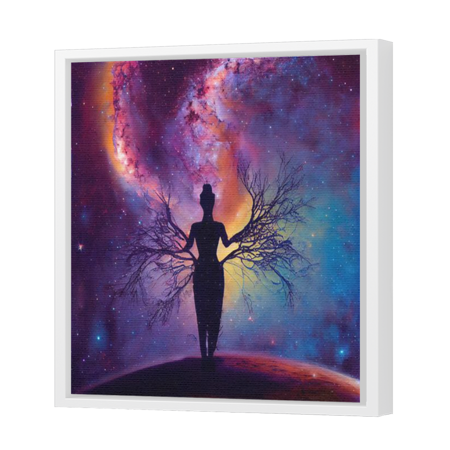 Thumbnail for Canvas - White Floating Frame