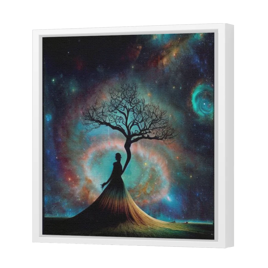 Thumbnail for Canvas - White Floating Frame