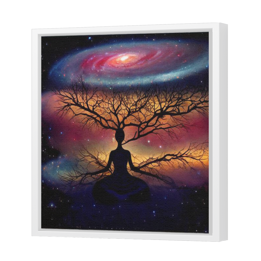 Thumbnail for Canvas - White Floating Frame