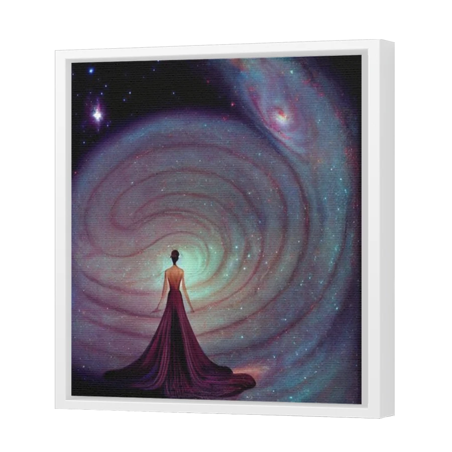 Thumbnail for Canvas - White Floating Frame